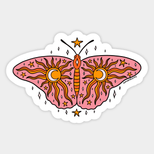 Spooky Butterfly Sticker